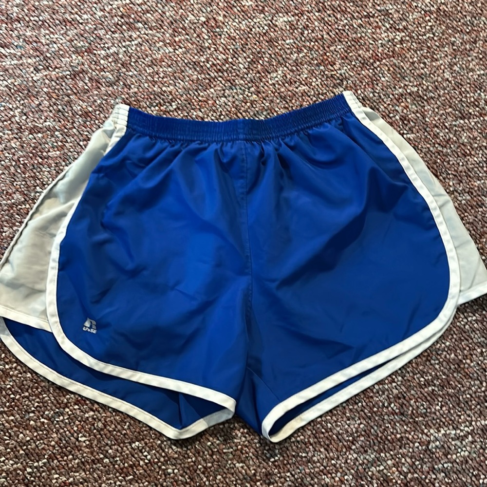 Blue Russell Athletic Running Shorts
